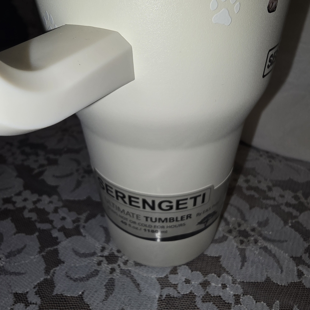 Serengeti Cream  Beagle Dog Tumbler with Handle - Picture 4 of 7